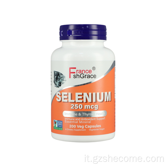 Capsule di selenio l integratore minerale di selenometionina